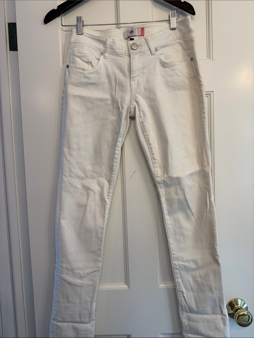CAbi White Skinny Jeans